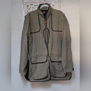 NWT NRA Outdoors Uninsulated Range Shooting Coat Jacket Mens L Stone 2A Rugged